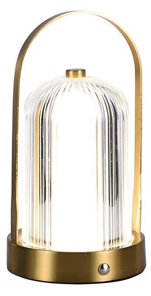 LED Stmievateľná stolná lampa LED/1W/5V 3000-6000K 1800 mAh zlatá