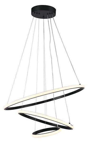 LED Luster na lanku LED/32W/230V 3000K čierna