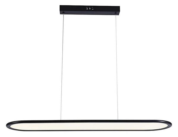 LED Luster na lanku LED/24W/230V 3000K čierna