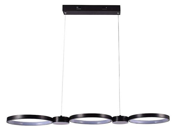 LED Luster na lanku LED/38W/230V 4000K čierna