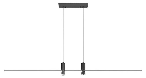 LED Luster na lanku LED/19W/230V 3000K čierna