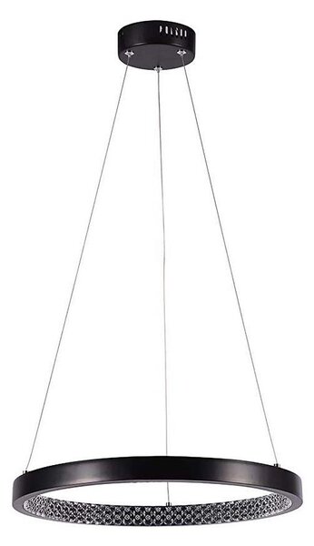 LED Luster na lanku LED/19W/230V 4000K čierna