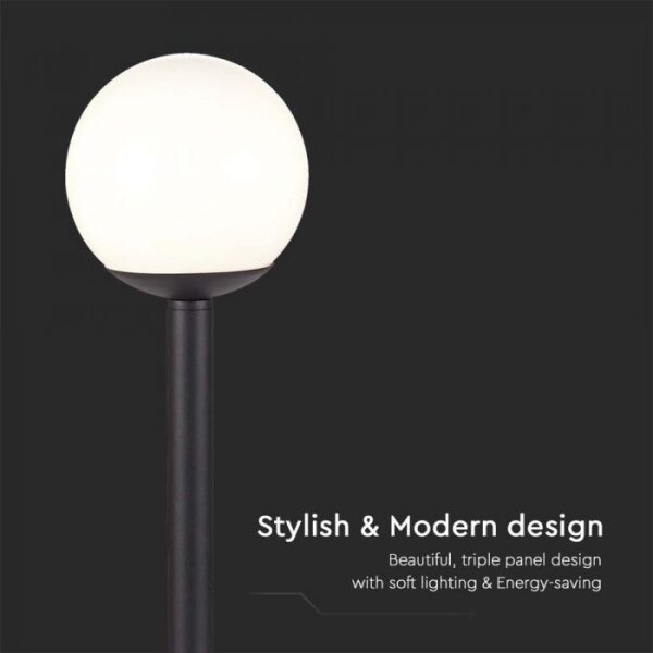 Vonkajšia lampa 1xE27/60W/230V IP44 97 cm čierna