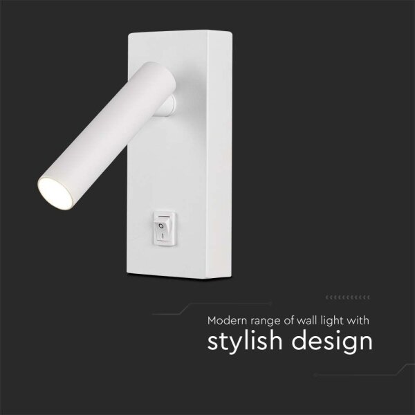 LED Nástenné bodové svietidlo LED/2W/230V 4000K biela