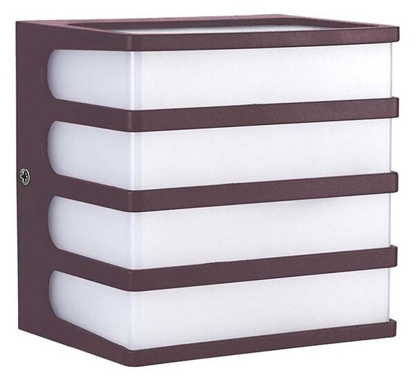 LED Vonkajšie nástenné svietidlo LED/8W/230V IP65 3000K hnedá