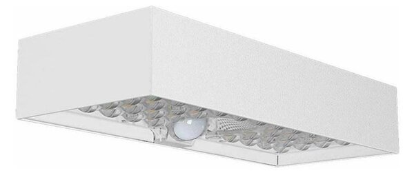 LED Solárne nástenné svietidlo so senzorom LED/6W/3,7V IP65 4000K 3000 mAh biela