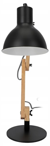 Stolná lampa 1xE27/40W/230V čierna