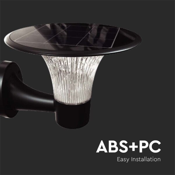 LED solárne nástenné svietidlo LED/15W/3,2V 4000K/6000K IP65