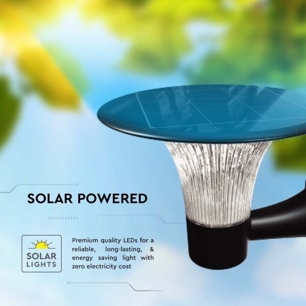 LED solárne nástenné svietidlo LED/15W/3,2V 4000K/6000K IP65