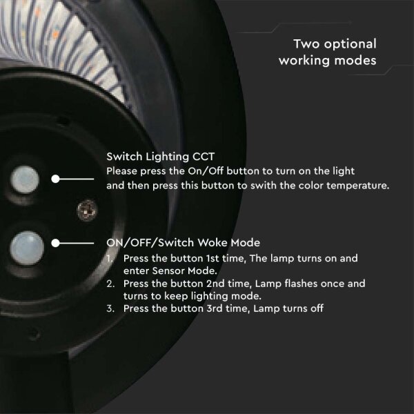 LED solárne nástenné svietidlo LED/15W/3,2V 4000K/6000K IP65