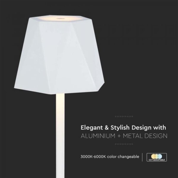 LED Stmievateľná dobíjacia stolná lampa LED/4W/5V 3000-6000K 1800 mAh biela