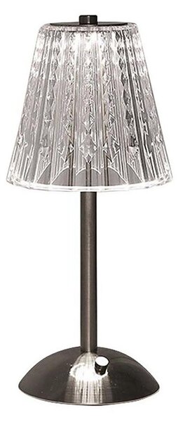 LED Stmievateľná dobíjacia stolná lampa LED/2,4W/5V 3000-6000K 1800 mAh chróm
