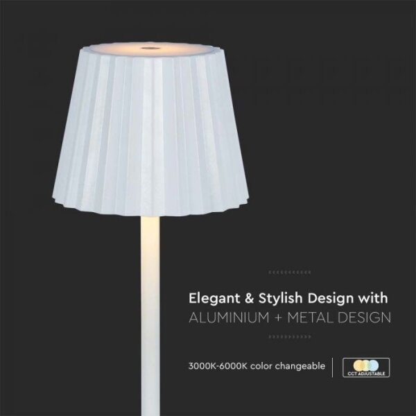 LED Stmievateľná dobíjacia stolná lampa LED/4W/5V 3000-6000K 1800 mAh biela