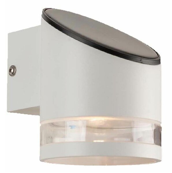 LED Solárne nástenné svietidlo so senzorom LED/1W/3,7V IP54 3000K 1200 mAh biela