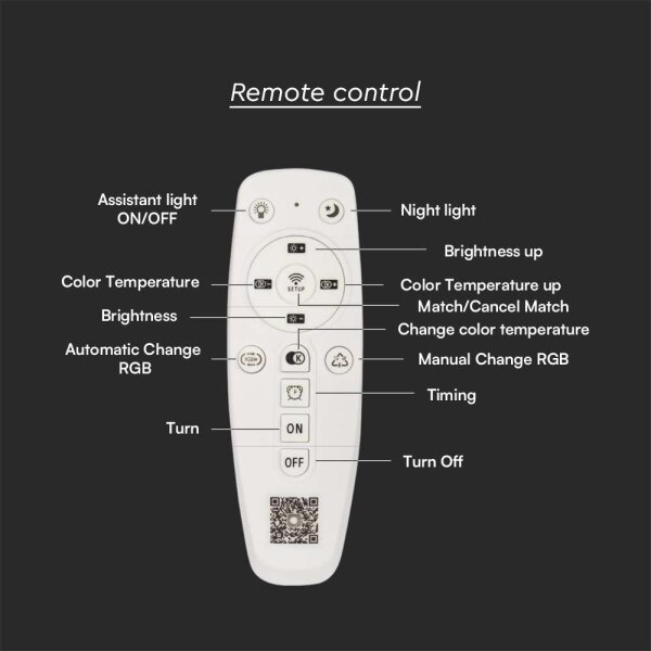LED Stmievateľné stropné svietidlo LED/125W/230V 3000-6500K + DO