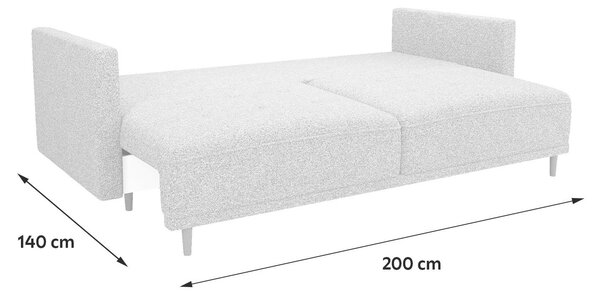 ROZKLADACIA POHOVKA, textil, tmavosivá MID.YOU - Sedačky, Online Only