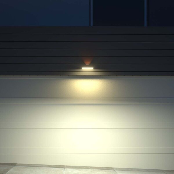 LED Solárne nástenné svietidlo so senzorom LED/3W/3,7V 3000K/4000K IP65 biela