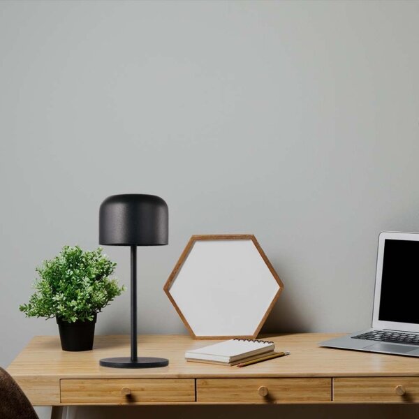 LED Stmievateľná stolná lampa LED/1,5W/5V 2700-5700K IP54 čierna