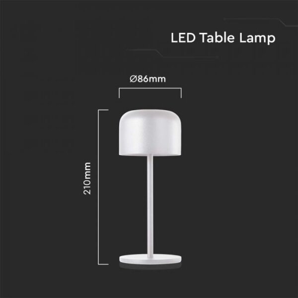 LED Stmievateľná stolná lampa LED/1,5W/5V 2700-5700K IP54 biela