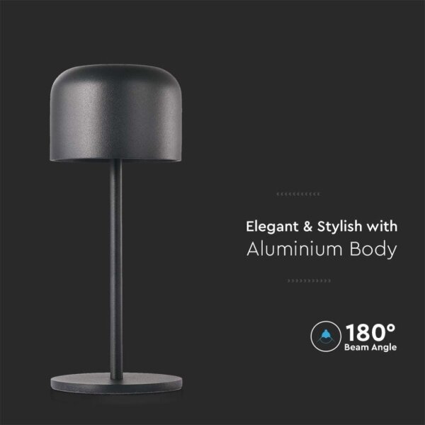 LED Stmievateľná stolná lampa LED/1,5W/5V 2700-5700K IP54 čierna