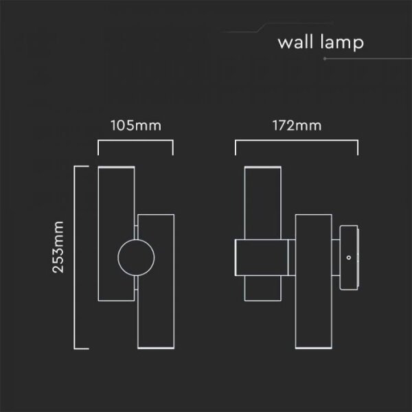 LED Vonkajšie nástenné bodové svietidlo 2xLED/3W/230V 4000K IP44 biela