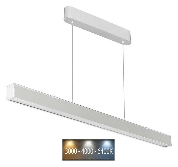 LED Luster na lanku LED/40W/230V 3000/4000/6400K biela