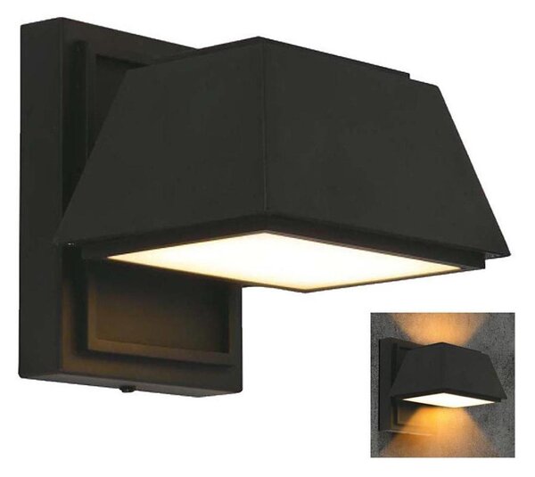 LED Vonkajšie nástenné svietidlo LED/15W/230V IP65 4000K čierna