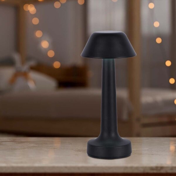 LED Stmievateľná nabíjacia stolná lampa LED/1W/5V 3000-6000K čierna
