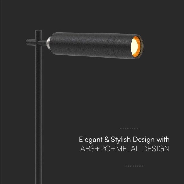 LED Stmievateľná magnetická stolná lampa LED/3W/5V 4000K 1500 mAh čierna