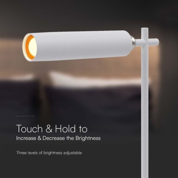 LED Stmievateľná magnetická stolná lampa LED/3W/5V 4000K 1500 mAh biela