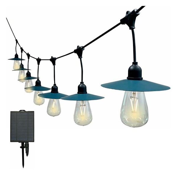 LED Solárna reťaz 15xLED/0,2W/3,7V 15,6 m 3000K IP44 2400 mAh