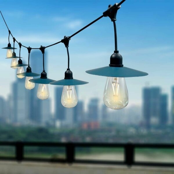 LED Solárna reťaz 15xLED/0,2W/3,7V 15,6 m 3000K IP44 2400 mAh