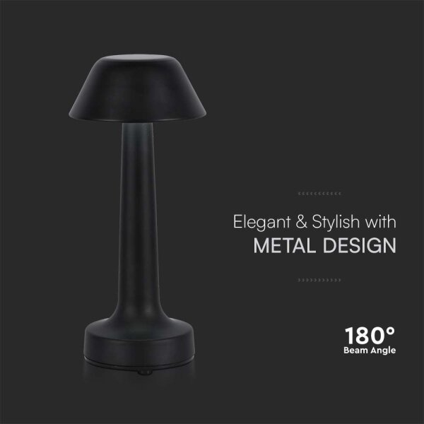 LED Stmievateľná nabíjacia stolná lampa LED/1W/5V 3000-6000K čierna