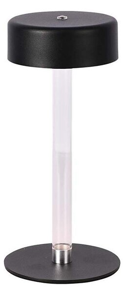 LED Stmievateľná nabíjacia stolná lampa LED/3W/5V 3000-6000K čierna
