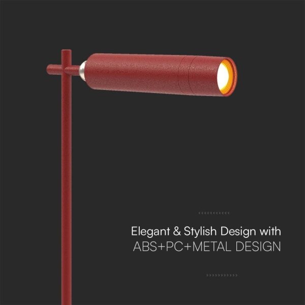 LED Stmievateľná magnetická stolná lampa LED/3W/5V 4000K 1500 mAh červená