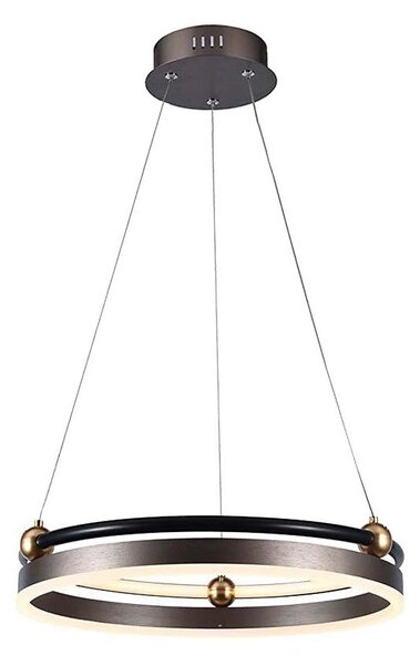 LED Luster na lanku LED/20W/230V 3000K pr. 42 cm hnedá