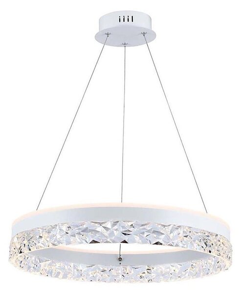 LED Luster na lanku LED/25W/230V 3000K pr. 50 cm biela