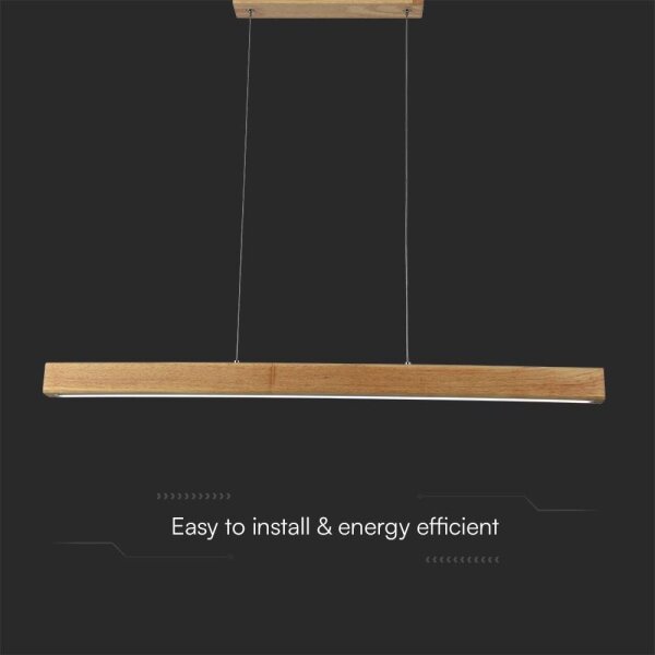 LED Luster na lanku LED/12W/230V 4000K hnedá