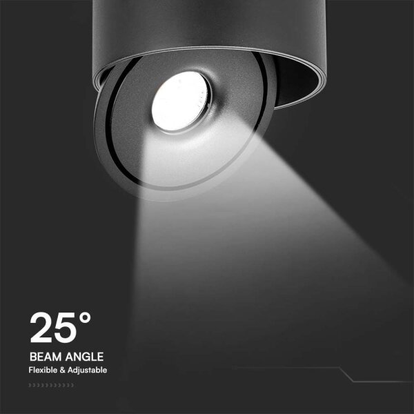 LED Bodové svietidlo LED/28W/230V 3000/4000/6400K čierna