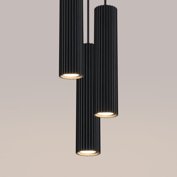 Brilagi - LED luster na lanku CRESTO 3xGU10/10W/230V čierny