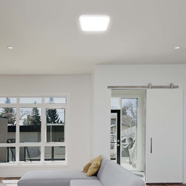 LED Kúpeľňové stropné svietidlo LED/18W/230V 3000K IP44 25x25 cm biela