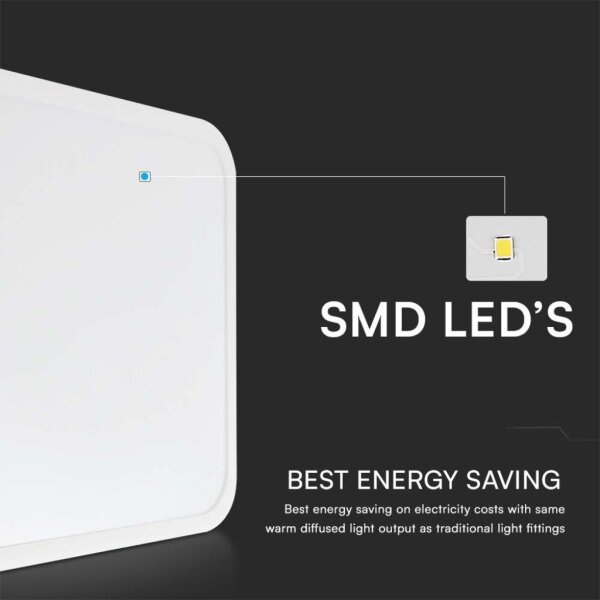 LED Kúpeľňové stropné svietidlo LED/18W/230V 3000K IP44 25x25 cm biela