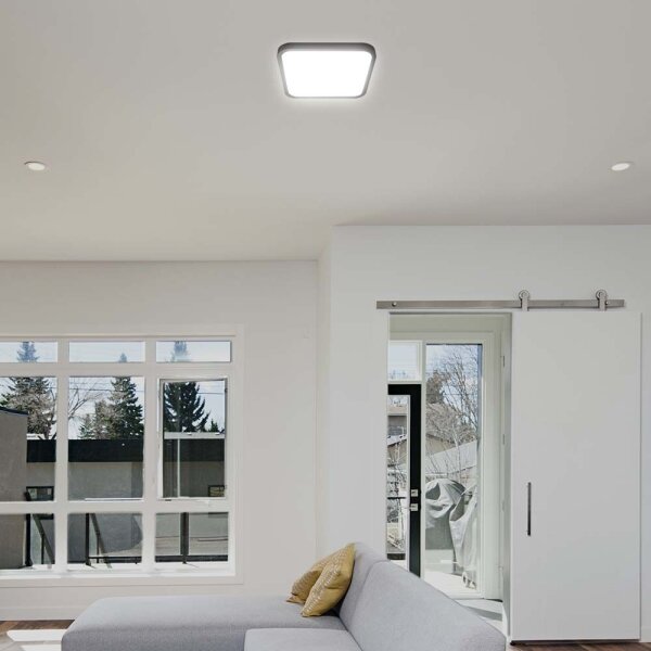 LED Kúpeľňové stropné svietidlo so senzorom LED/18W/230V 4000K IP44 čierna