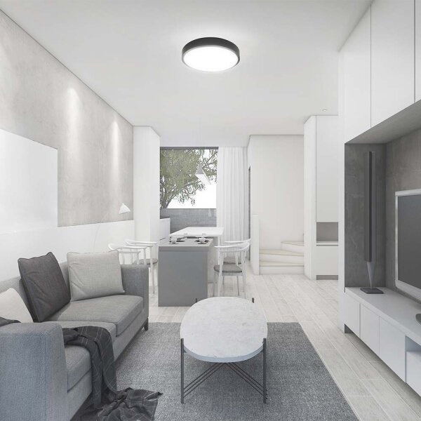 LED Kúpeľňové stropné svietidlo so senzorom LED/18W/230V 4000K IP44 čierna