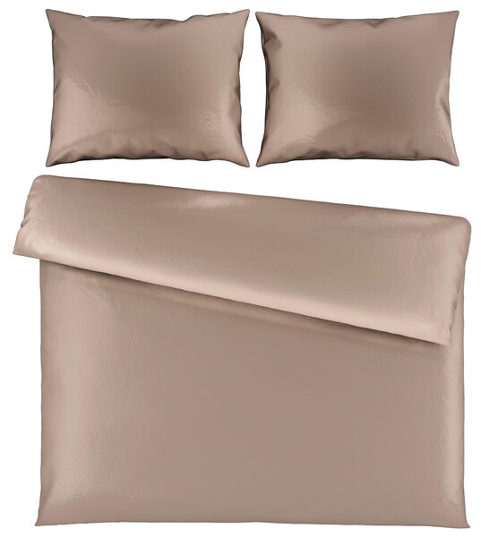 POSTEĽNÁ BIELIZEŇ satén taupe 200/200 cm Novel - Obliečky & plachty