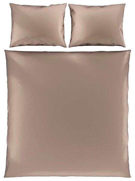 POSTEĽNÁ BIELIZEŇ satén taupe 200/200 cm Novel - Obliečky & plachty