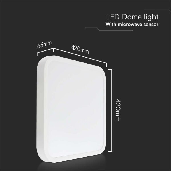 LED Kúpeľňové stropné svietidlo so senzorom LED/36W/230V 4000K IP44 biela