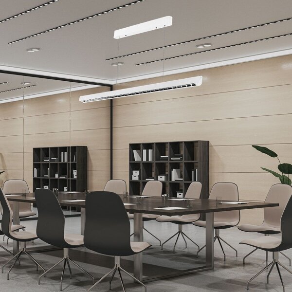 LED Luster na lanku LED/36W/230V 3000/4000/6400K biela