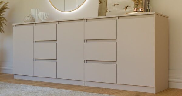 TP Living Sada 2ks komôd Costa 200 cm kašmír