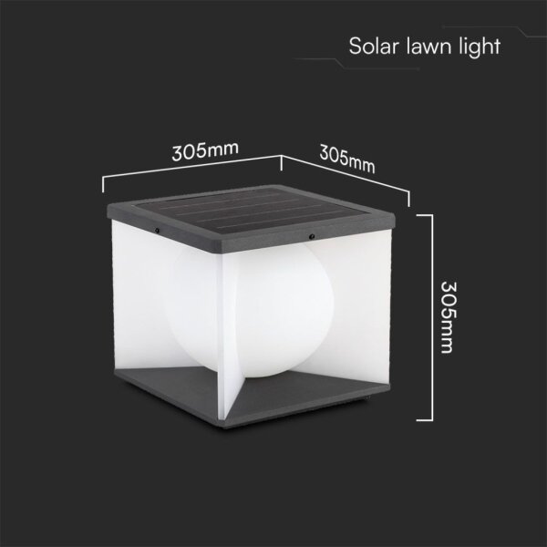 LED solárne nástenné svietidlo LED/8W/3,7V IP65 3000K
